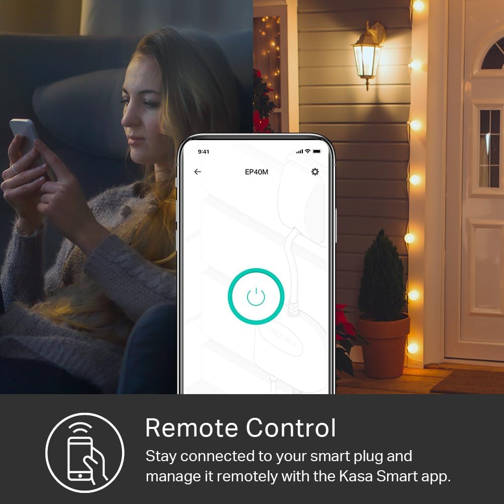 Kasa Smart Plug Mini by TP-Link (HS103P2) - Smart Home WiFi Outlet Works with Alexa, Echo and Google Home, No Hub Required, Remote Control, 2.4GHz WiFi Required, 15 Amp, UL Certified, 2-Pack, White - PuriLite