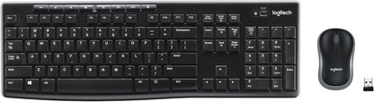 Logitech MK295 Wireless Mouse & Keyboard Combo with SilentTouch Technology, Full Numpad, Advanced Optical Tracking, Lag-Free Wireless, 90% Less Noise - Off - White - PuriLite
