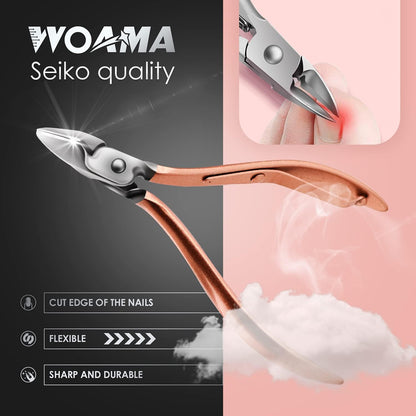 WOAMA Manicure Set 30 in 1 Nail Clipper Set Nail Kit for Women Men Stainless Steel Manicure Kit Professional with Travel Case - PuriLite