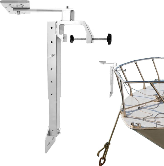 Fish Finder Mounts for Boats - Portable Fish Finder and Depth Finders for Kayaks | Saltwater Fishs Bracket | 360° Rotation Height Adjustment Mount Holder Bracket Boat Kayak Fishing Saltwater Marine | - PuriLite