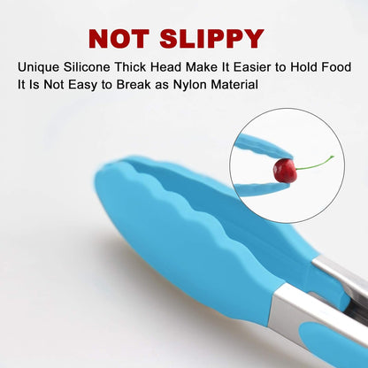 Purilite Select Silicone &amp; Stainless Steel Kitchen Tongs - PuriLite