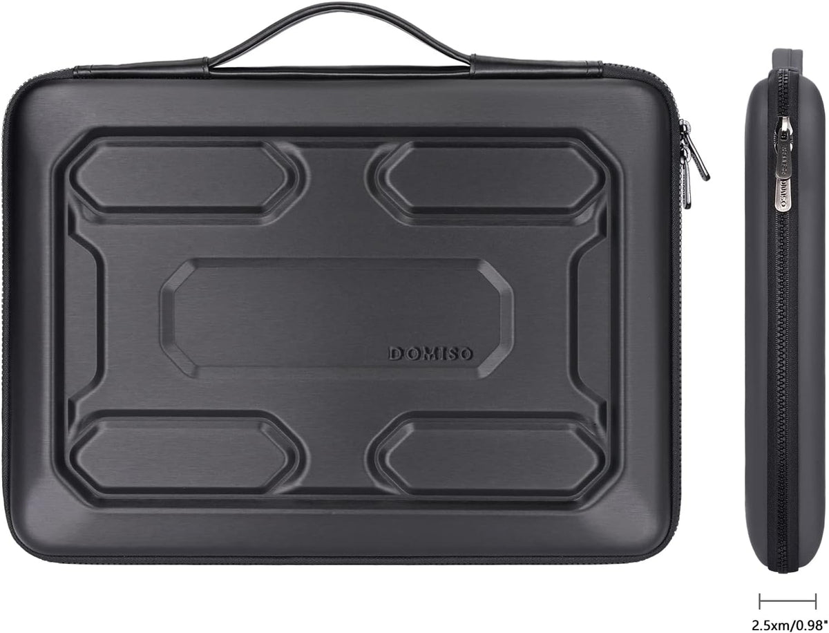 DOMISO 15.6 inch Laptop Sleeve with Handle Protective Shockproof Waterproof EVA Case for 15.6" Yoga 720 IdeaPad 310 320 ThinkPad T570/Legion 5 Gen 6/HP Envy 15/15.6" Notebooks, Dark Blue - PuriLite