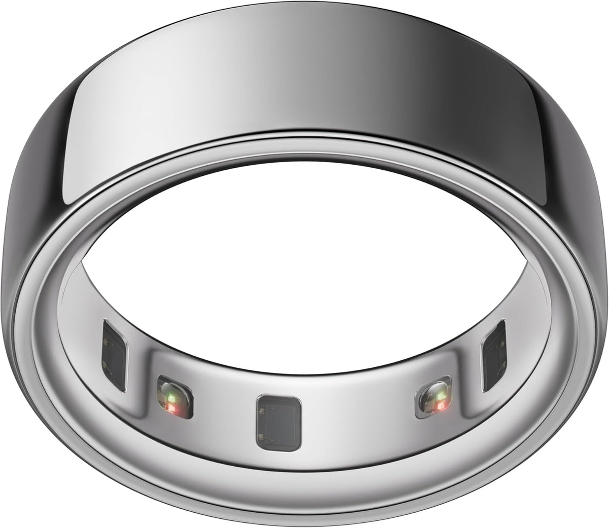 Oura Ring 4 - Silver - Size 8 - Smart Ring - Size First with Oura Ring 4 Sizing Kit - Sleep Tracking Wearable - Heart Rate - Fitness Tracker - Up to 8 Days of Battery Life - PuriLite