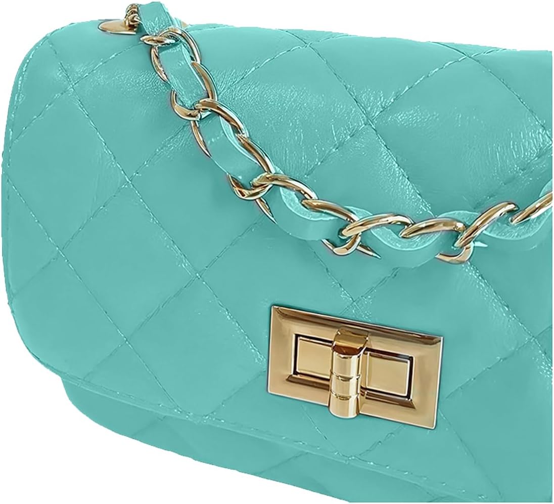 MamaMilano Women/Girls Italian Handmade Genuine Leather Cleo Shoulder Bag/Purse/HandBag/Totebag with Shoulder Strap - PuriLite