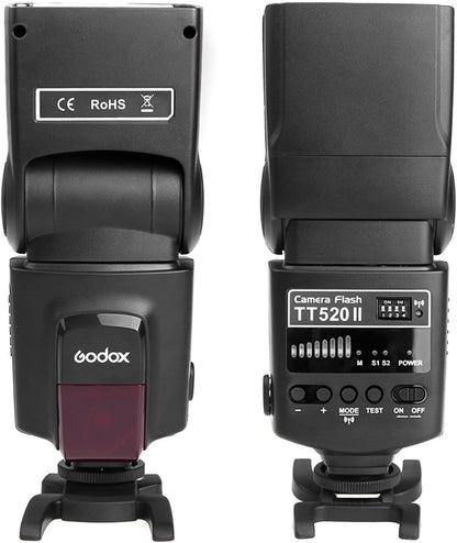 Godox Camera Flash Speedlite with 2.4G Wireless Trigger + 12 * Flash Gels + Diffuser 1/20000S Recycle Time 3 Modes Compatible with Canon Sony Nikon Fujifilm Olympus Cameras with Hot Shoe Mount - PuriLite