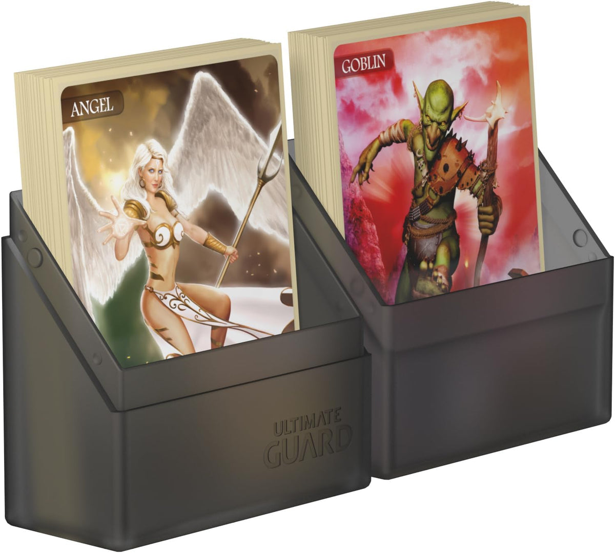 Ultimate Guard Boulder 100+ Classic, Deck Case for 100 Double-Sleeved TCG Cards, Onyx, Secure & Durable Storage for Trading Card Games, Soft-Touch Finish - PuriLite