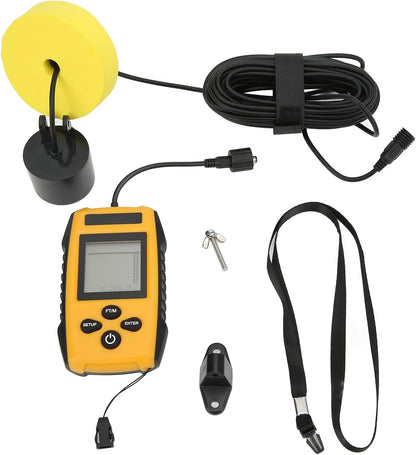 YWBL-WH Depth Finder, Fish Detector for Boat Kayak Fishing, LCD Depth Finder with Backlight - PuriLite