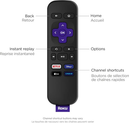 Roku Express 4K (Official Manufacturer Product) Streaming Media Player HD/4K/HDR with Smooth Wireless Streaming and Roku Simple Remote (No TV Controls), Includes Premium HDMI Cable - PuriLite