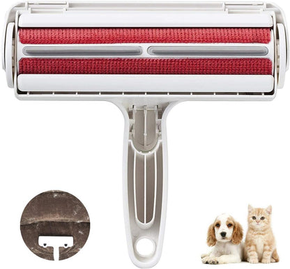 rabbitgoo Pet Hair Remover Roller Dog and Cat Lint Remover, Two-Sided Brush Lint Roller, Self-Cleaning, Reusable Pet Hair Catcher for Short Long Hair, Hair Brush for Furniture, Clothing, Car Seat - PuriLite