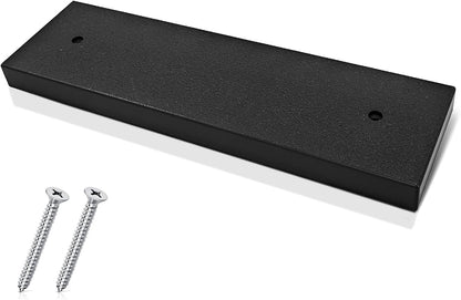 Transducer Mounting Board, Boat Transom Mounting Plate for Fish Finders & Transducers, 12" X 3.5" X 3/4", Transducer Mount Block Hardware Kit, Universal, Marine-Grade, Black, 1 Pack - PuriLite