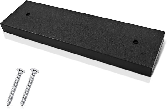 Transducer Mounting Board, Boat Transom Mounting Plate for Fish Finders & Transducers, 12" X 3.5" X 3/4", Transducer Mount Block Hardware Kit, Universal, Marine-Grade, Black, 1 Pack - PuriLite