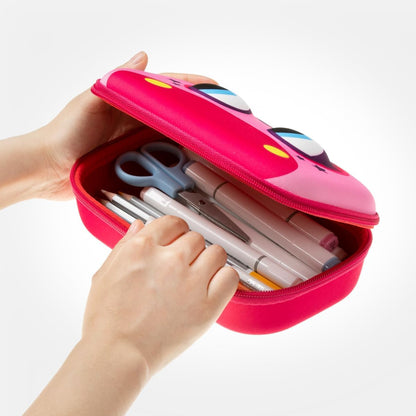 ZIPIT Beast Pencil Box for Kids | Pencil Case for School | Organizer Pencil Bag | Large Capacity Pencil Pouch (Red) - PuriLite