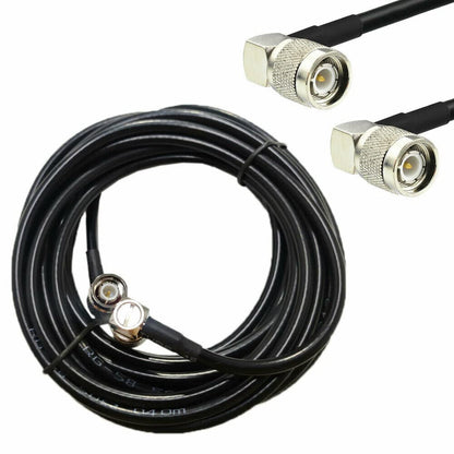 15FT 90° Ag Leader Antenna Cables for Trimble GPS EZ-Guide FMX TNC Male to Male - PuriLite