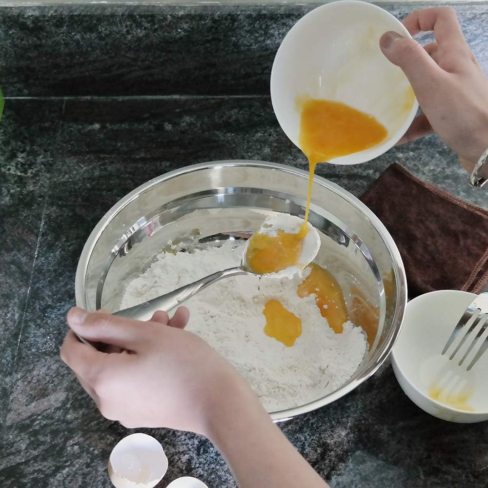 Kekow Large Stainless Steel Mixing Bowls, Serving Bowl, Set of 4 - PuriLite