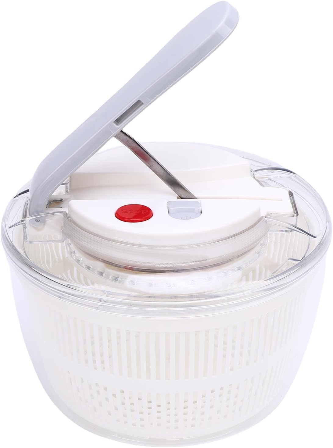 SENECESLI Salad Spinner, Easy Press Vegetable Dryer PP for Lettuce (Black) - PuriLite
