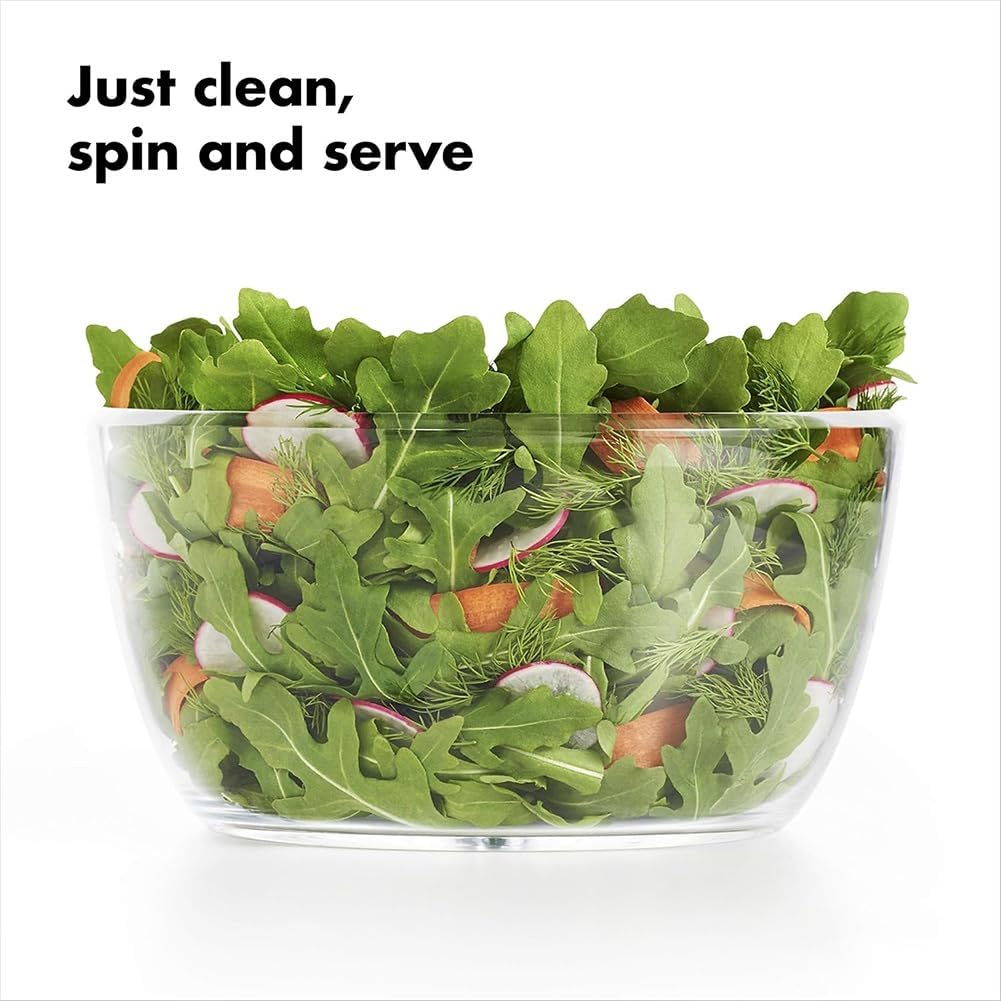 Cenroelon Salad Spinner Lettuce Dryer Vegetable Dryer Salad Mixer for Greens, Herb, Berry, Fruits - PuriLite