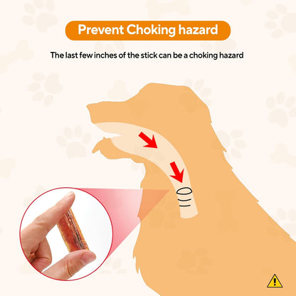 LIFLIX Cute Carrot Bully Stick Holder for Medium Large Breeds, Heavy Duty Dog Chew Holder, Safety Device to Prevent Choking - PuriLite
