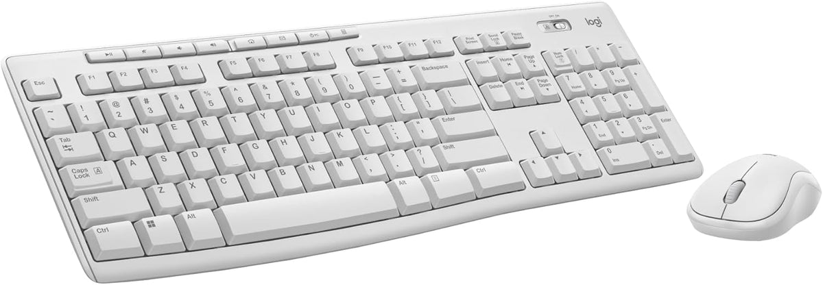 Logitech MK295 Wireless Mouse & Keyboard Combo with SilentTouch Technology, Full Numpad, Advanced Optical Tracking, Lag-Free Wireless, 90% Less Noise - Graphite - PuriLite