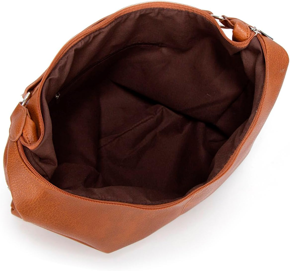 Ashioup Hobo Bags for Women Soft PU Leather Shoulder Bag Vintage Slouchy Handbag with Zipper - PuriLite