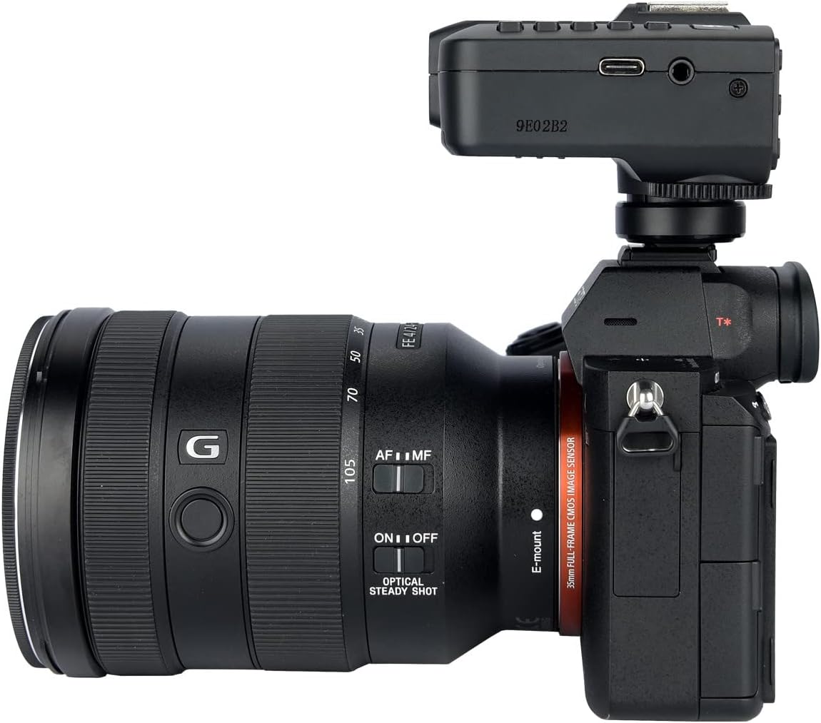 Godox X2T-S TTL Wireless Flash Trigger for Sony, 1/8000s HSS, Bluetooth Connection Supports iOS/Android App Controller, TCM Function, 5 Separate Group Buttons, New Hotshoe Locking, New AF Assist Light - PuriLite