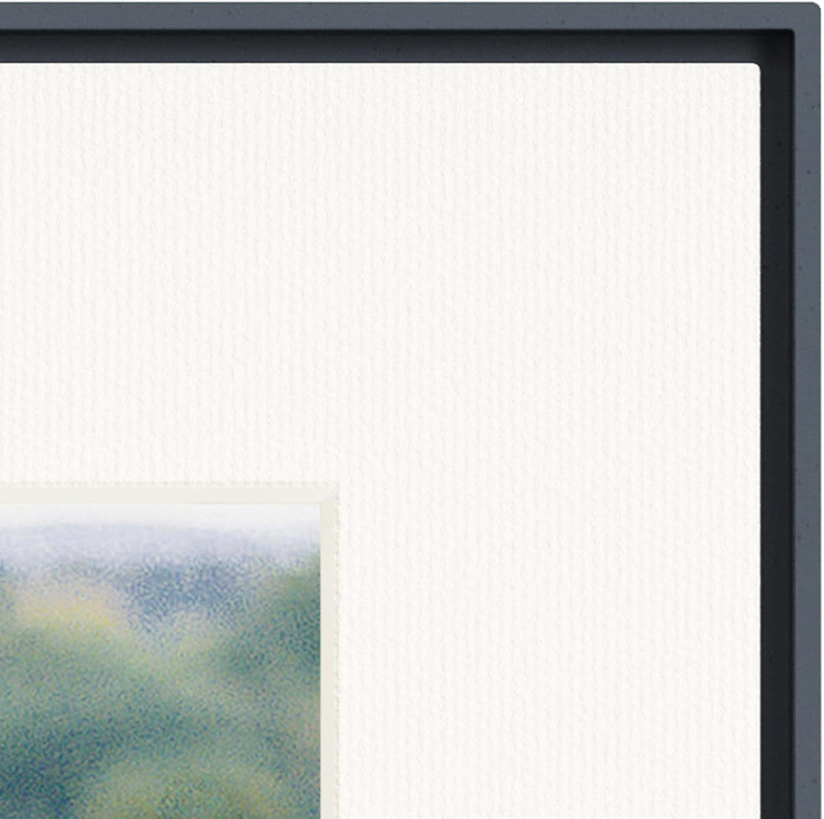 Aura Aspen 12" Digital Photo Frame - Black with Paper Mat - PuriLite