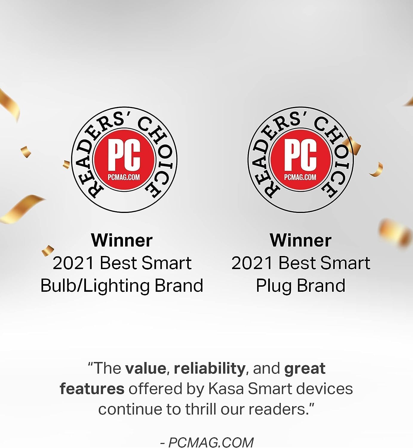 Kasa Smart Plug Mini by TP-Link (HS103P2) - Smart Home WiFi Outlet Works with Alexa, Echo and Google Home, No Hub Required, Remote Control, 2.4GHz WiFi Required, 15 Amp, UL Certified, 2-Pack, White - PuriLite
