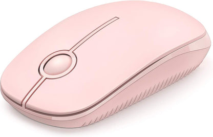 Wireless Mouse, Vssoplor 2.4G Slim Portable Computer Mice with Nano Receiver for Notebook, PC, Laptop, Computer (Sapphire Blue) - PuriLite