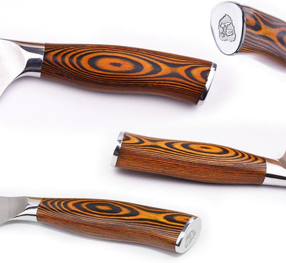 TUO Boning Knife - Razor Sharp Fillet Knife - High Carbon German Stainless Steel Kitchen Cutlery - Pakkawood Handle - Luxurious Gift Box Included - 7 inch - Fiery Phoenix Series - PuriLite