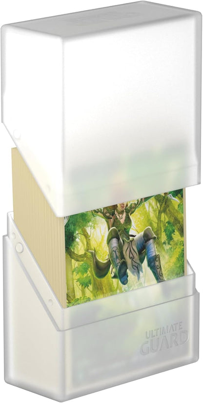 Ultimate Guard Boulder 100+ Classic, Deck Case for 100 Double-Sleeved TCG Cards, Onyx, Secure & Durable Storage for Trading Card Games, Soft-Touch Finish - PuriLite