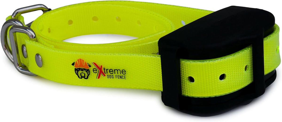 Orange Heavy-Duty 3/4" Waterproof and Odor Proof TPU Replacement Dog Collar Strap for Bark, Shock, Training and Electric Dog Fence Receiver Collars - PuriLite