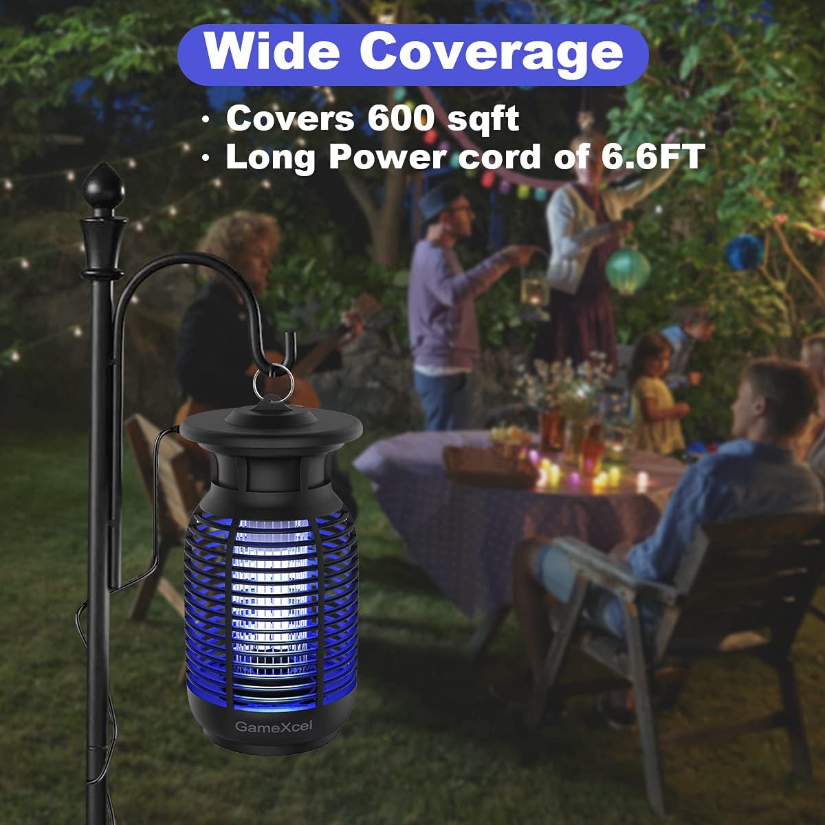 2 Pack Bug Zapper Electric Fly Swatter Zapper - Indoor Outdoor Zapping Racket for Pest Control - Safe to Touch with 3-Layer Safety Mesh - PuriLite