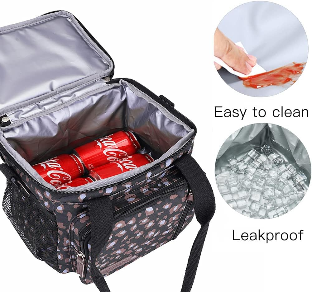 Lunch Bag Women Insulated Lunch Box for Work, Purple Expandable Large Lunch Bags, Leakproof Double Deck Lunch Box Cooler Bag（Purple） - PuriLite