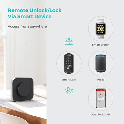 Keyless Entry Door Lock Deadbolt, Hornbill Smart Lock Front Door, Electronic Door Locks with Keypads, Digital Auto Lock Bluetooth Smart Door Locks for Homes Bedroom - PuriLite