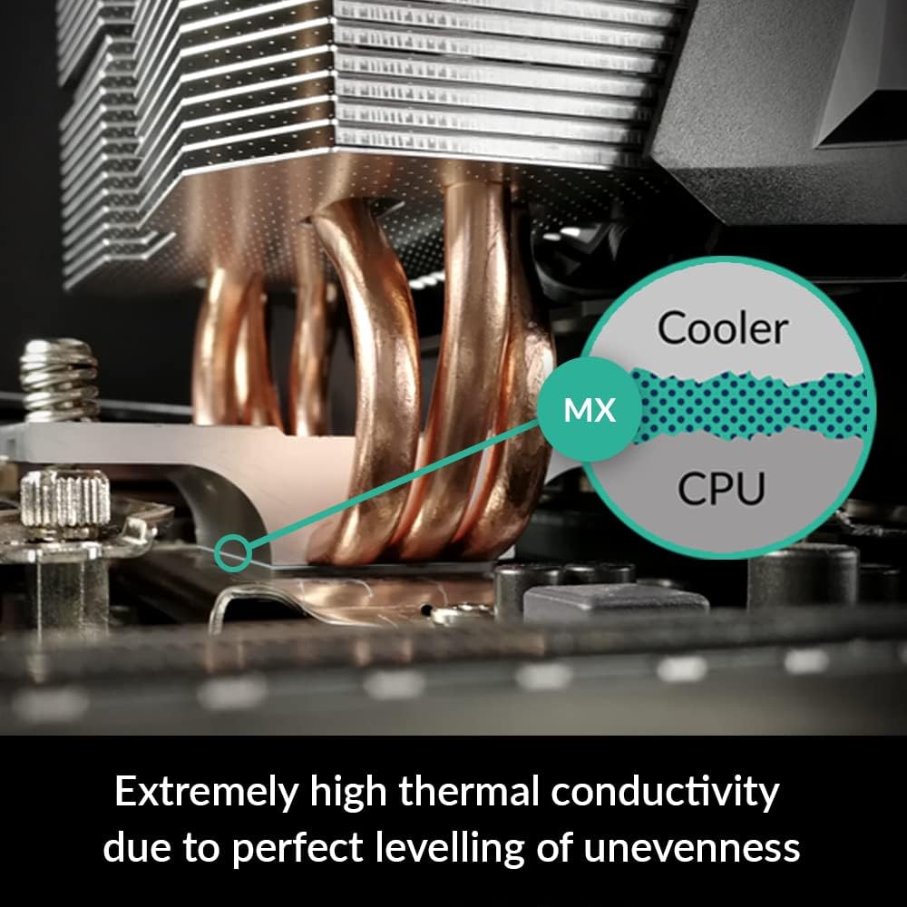 ARCTIC MX-4 (incl. Spatula, 4 g) - Premium Performance Thermal Paste for All Processors (CPU, GPU - PC, PS4, Xbox), Very high Thermal Conductivity, Long Durability, Safe Application, Non-Conductive - PuriLite