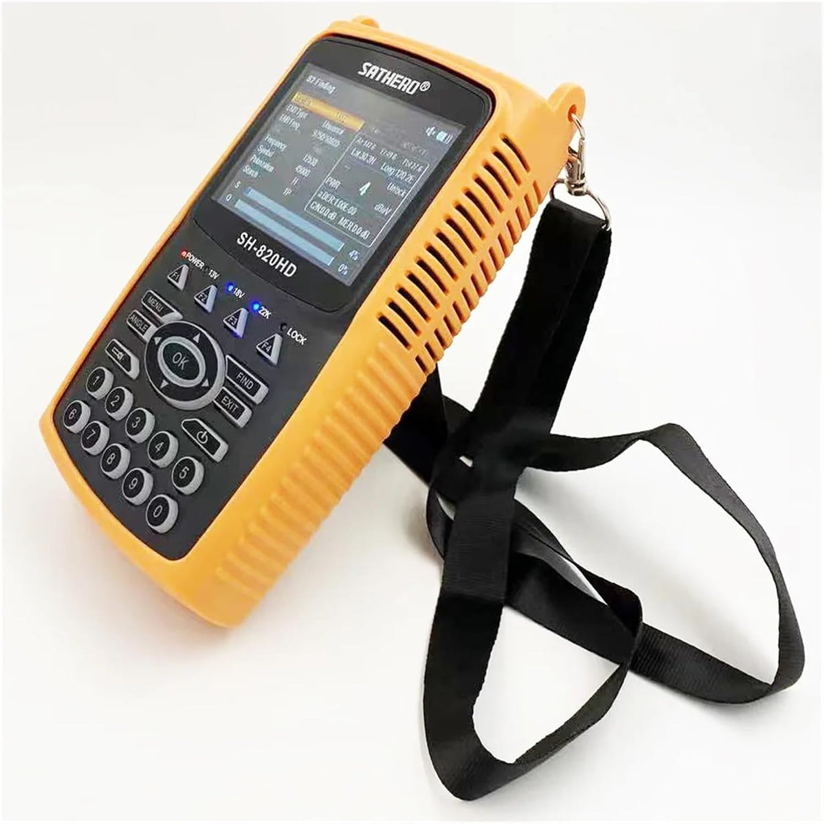 SH-820HD 3.5inch Combo Satfinder Satellite Finder Meter H.265 HEVC DVB-S/S2/T/T2/C/CCTV HD Digital Signal Finder Meter(S2) - PuriLite