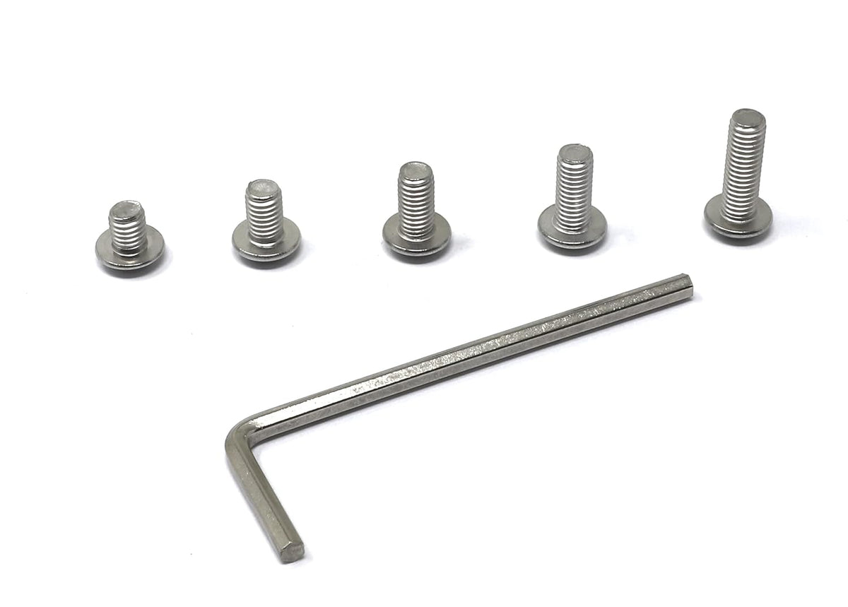 iexcell 50 Pcs M6 x 20mm Thread Pitch 1 mm Stainless Steel 304 Hex Socket Button Head Cap Screws Bolts Kit - PuriLite