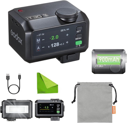 Godox iT30 Pro S iT30Pro-S Godox Flash for Sony Camera,TTL Flash,HSS 1/8000s, 2.4G Wireless Master/Receiver,Compatible with A7CII,A7IV,ZV-E10,A7RV,A7C,A7III,A6700,A6400,ZV-E1,FX3(Black) - PuriLite