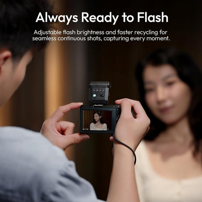 ULANZI Mini Camera Flash SL01 Speedlite Digital Camera Speedlight with Hot Shoe, Compatible with Sony/Canon/Fuji/Nikon/Panasonic/Olympus/Pentax - PuriLite