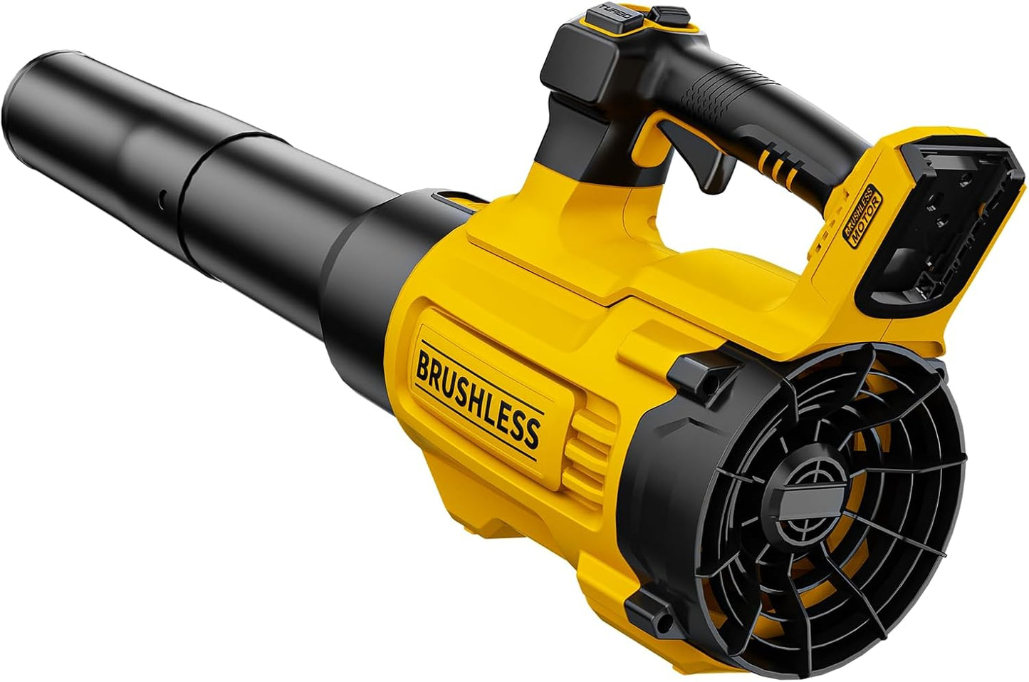 Nelhalt 20V Cordless Leaf Blower, Turbo Boost 600 CFM/125 MPH Compatible with Dewalt 20V Max Battery, Brushless Motor, Variable Trigger and Speed Lock, Ergonomic 3.6LBS for Driveway & Yard, Tool Only - PuriLite