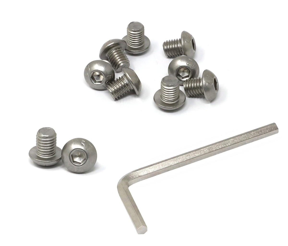 iexcell 50 Pcs M6 x 20mm Thread Pitch 1 mm Stainless Steel 304 Hex Socket Button Head Cap Screws Bolts Kit - PuriLite