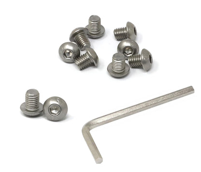 iexcell 50 Pcs M6 x 20mm Thread Pitch 1 mm Stainless Steel 304 Hex Socket Button Head Cap Screws Bolts Kit - PuriLite