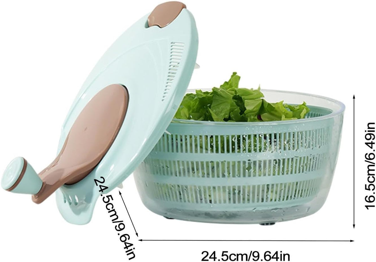 Salad Spin Washer Dryer,Quick and Easy Multi-Use Lettuce Spinner,Vegetable Dryer,Fruit Washer for Washing Fruits - PuriLite