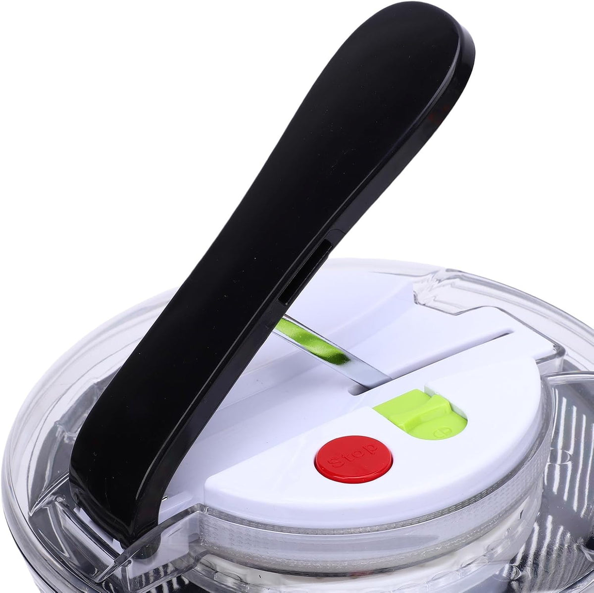 SENECESLI Salad Spinner, Easy Press Vegetable Dryer PP for Lettuce (Black) - PuriLite