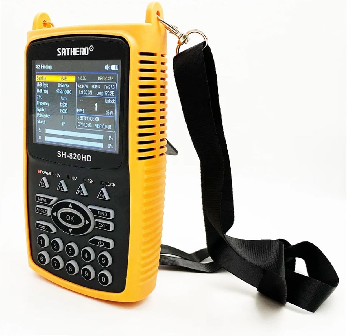 SH-820HD 3.5inch Combo Satfinder Satellite Finder Meter H.265 HEVC DVB-S/S2/T/T2/C/CCTV HD Digital Signal Finder Meter(S2) - PuriLite