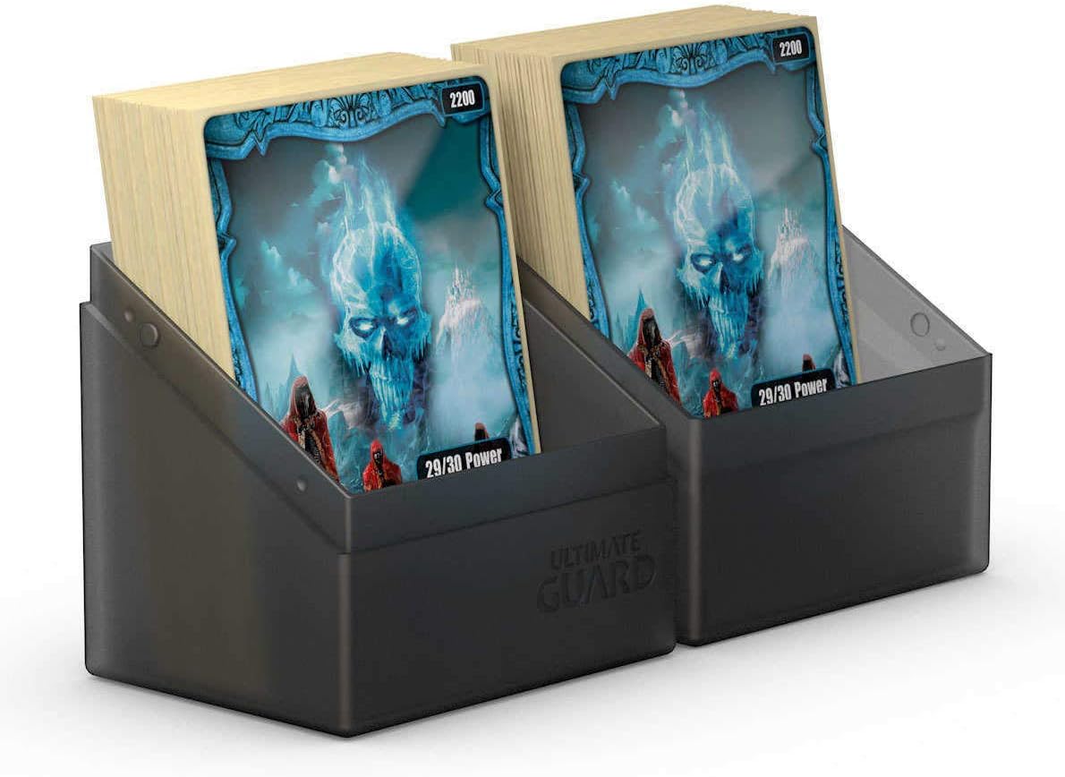 Ultimate Guard Boulder 100+ Classic, Deck Case for 100 Double-Sleeved TCG Cards, Onyx, Secure & Durable Storage for Trading Card Games, Soft-Touch Finish - PuriLite