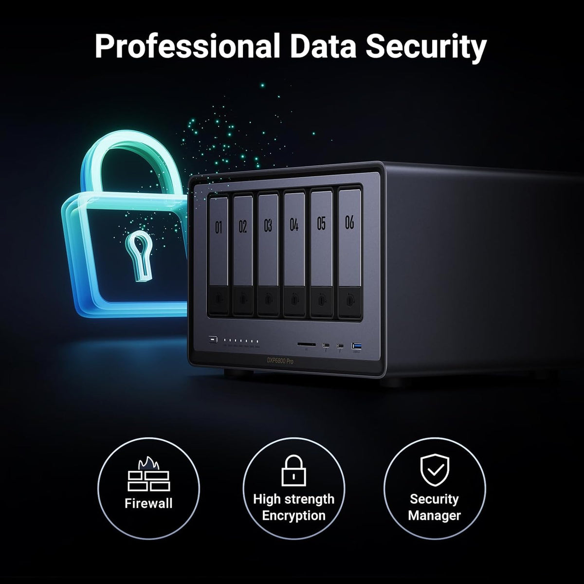UGREEN NASync DXP4800 4-Bay Desktop NAS, Auto Backup Phones/PCs Private Cloud Storage for Home & Office, Intel N100 Quad-core CPU, 8GB DDR5 RAM, 32G eMMC, 2 * 2.5GbE, Dual M.2 Slots, 4K HDMI(Diskless) - PuriLite