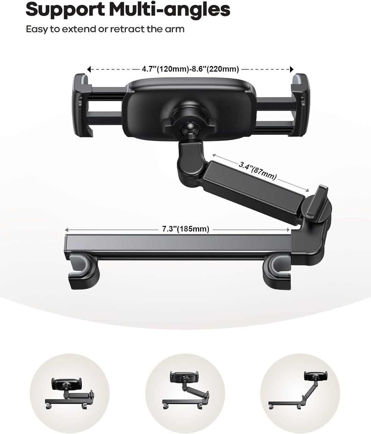 Purilite Select Car Headrest Tablet Holder - PuriLite