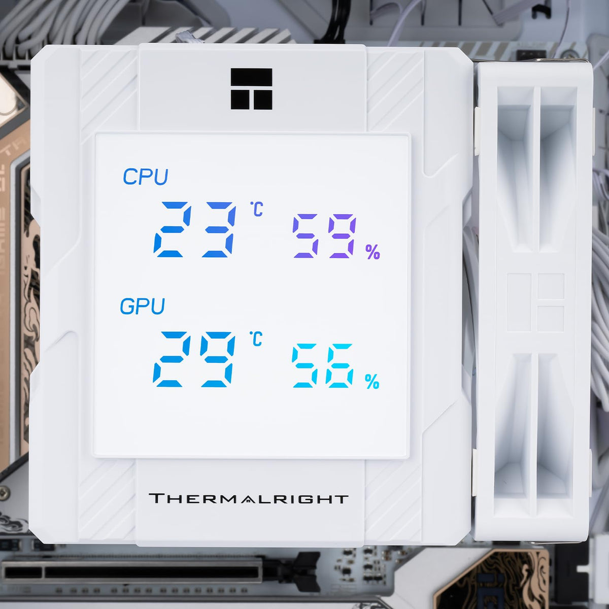Thermalright Peerless Assassin 120 Digital ARGB Black CPU Air Cooler, Digital Screen Top Cover,6 Heatpipes Computer CPU Cooler, for AM4/AM5,Intel LGA1700/1851/1150/1151/1200,PC Cooler-Black ARGB - PuriLite