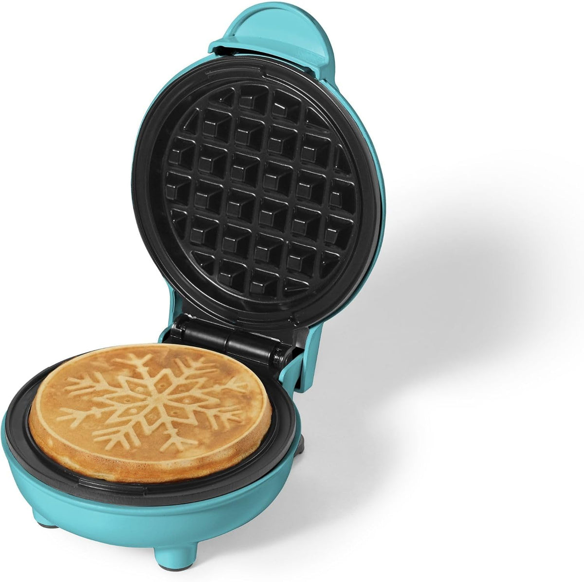 Starfrit 4-Inch Non-Stick Mini Waffle Maker – Snowflake Shape - Compact - Easy to Clean - 350W - PuriLite