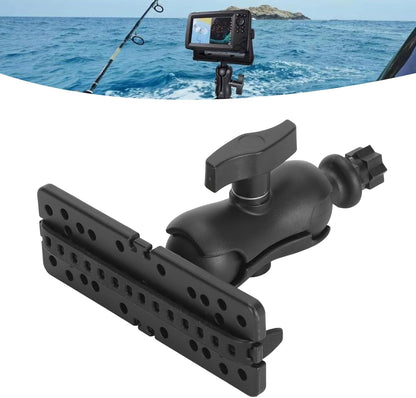 Fish Finder Mount Base,Universal 360° Rotation Fish Finder Bracket,Nylon & Silicone Rotating Ball Hex Base Holder for Marine Boat Kayak - PuriLite